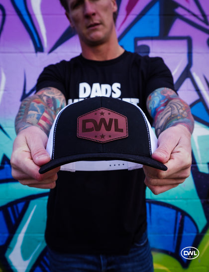 DWL Trucker Snapback - Black & White with Patch