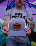 DWL Trucker Snapback - Grey & White with Patch