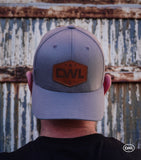 DWL Fitted Baseball Cap - Grey with Patch