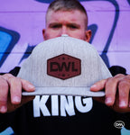 DWL Flatbill Snapback - Heather Grey with Patch