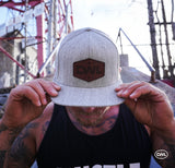 DWL Flatbill Snapback - Heather Grey with Patch