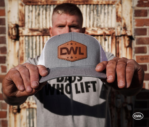 DWL Trucker Snapback - Grey & White with Patch