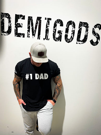 "#1 Dad" T-Shirt - Black